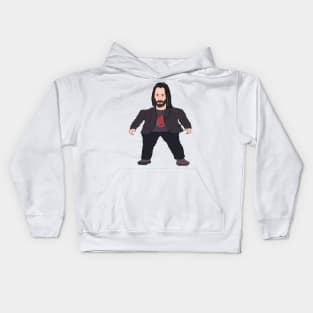 Mini Keanu Reeves Meme Kids Hoodie